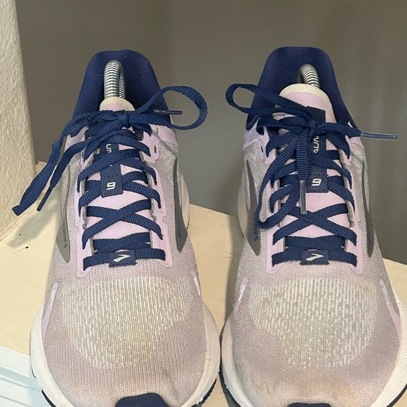Brooks Launch 9 Shoes Athletic Running Gym Sneakers Womens Sz 9.5 Lilac Purple - Picture 6 of 12